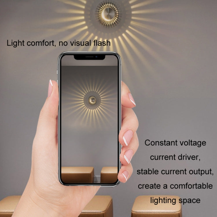 LED Aluminum Aisle Light Sunflower Corridor Lamp Decorative Light, Power source: Visible Installation 1W(Purple) - free shipping - PMC TechLife - Order now!