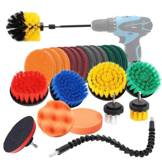 24 PCS / Set  Universal Rod Cleaning Dust Removal Polishing Electric Drilling Brush Set - Car washing supplies by PMC Jewellery | Online Shopping South Africa | PMC Jewellery | Buy Now Pay Later Mobicred