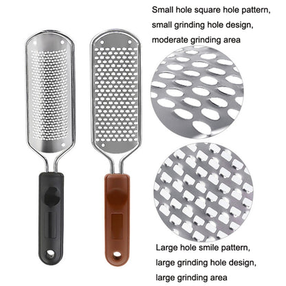 Stainless Steel Exfoliating Pedicure Grinding And Rubbing Machine, Style: Small Hole Square Hole (Brown) - Grinding Tools & Accessories by PMC Jewellery | Online Shopping South Africa | PMC Jewellery | Buy Now Pay Later Mobicred