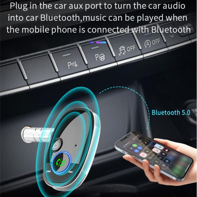 Car Bluetooth Receiver Music Player Wireless Audio Converter(Black) - Bluetooth Adapters by PMC TechLife | Online Shopping South Africa | PMC TechLife | Buy Now Pay Later Mobicred