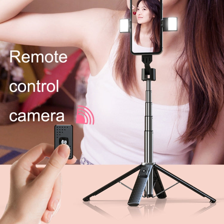 Phone Live Bracket Bluetooth Selfie Tripod, High: 104CM (Aluminum Alloy + Dual Fill Lights) - Selfie Sticks by PMC Jewellery | Online Shopping South Africa | PMC Jewellery | Buy Now Pay Later Mobicred