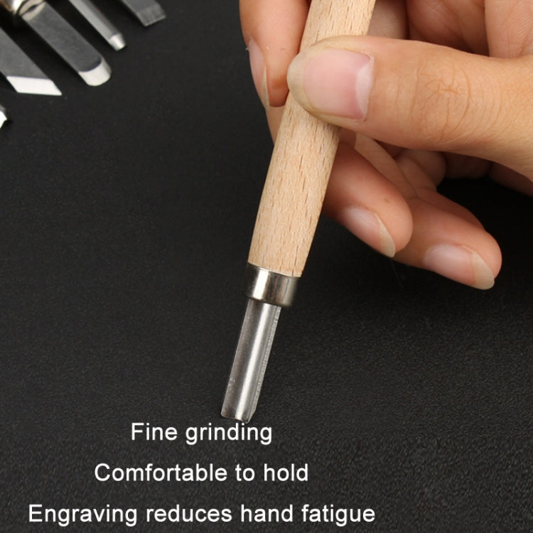 8 PCS/Set MYTEC Multifunctional Woodworking Rubber Stamp Carving Tool Knife - Burin &Cutting Knife by MYTEC | Online Shopping South Africa | PMC Jewellery