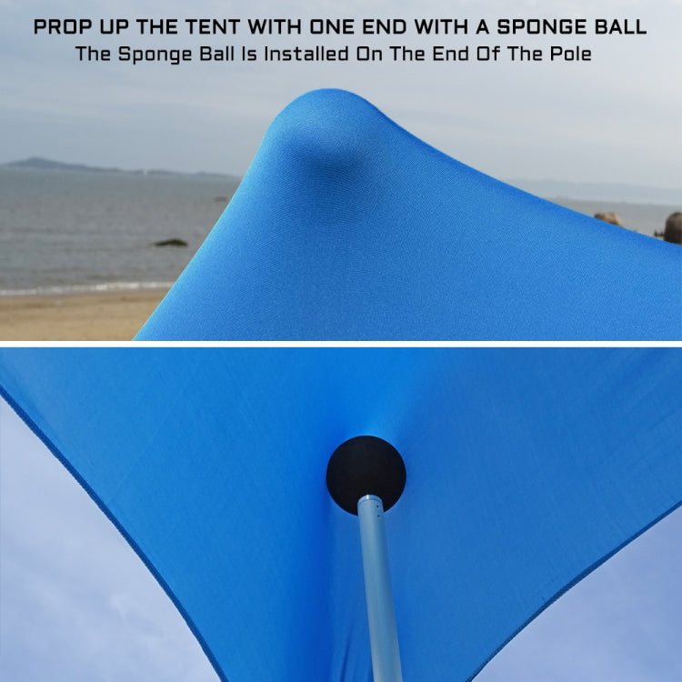 Outdoor Beach Lycra Canopy Camping Tent Sunshade Fishing Tent, Size: 210x160x150cm(Blue) - Tents & Accessories by PMC Jewellery | Online Shopping South Africa | PMC Jewellery