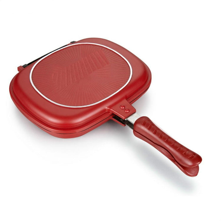 Household Pan Double Side Grill Fry Pan Cookware Double Face Pan(28cm) - Pans by PMC Jewellery | Online Shopping South Africa | PMC Jewellery | Buy Now Pay Later Mobicred