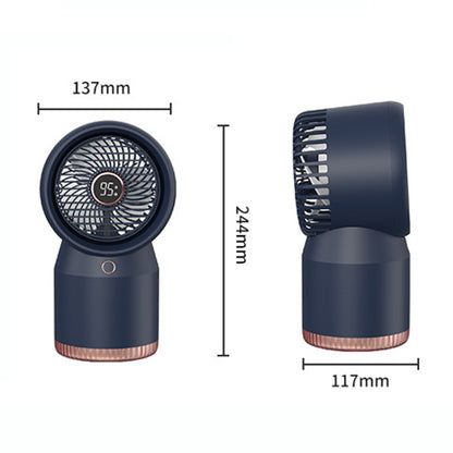 Spray Humidified LED Digital Display Office Home Fan, Style: 3600mAh Rechargeable(Blue) - Electric Fans by PMC Jewellery | Online Shopping South Africa | PMC Jewellery | Buy Now Pay Later Mobicred