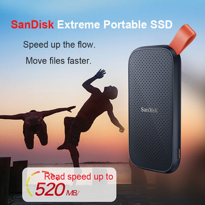 SanDisk E30 High Speed Compact USB3.2 Mobile SSD Solid State Drive, Capacity: 480GB - External Solid State Drives by SanDisk | Online Shopping South Africa | PMC Jewellery | Buy Now Pay Later Mobicred