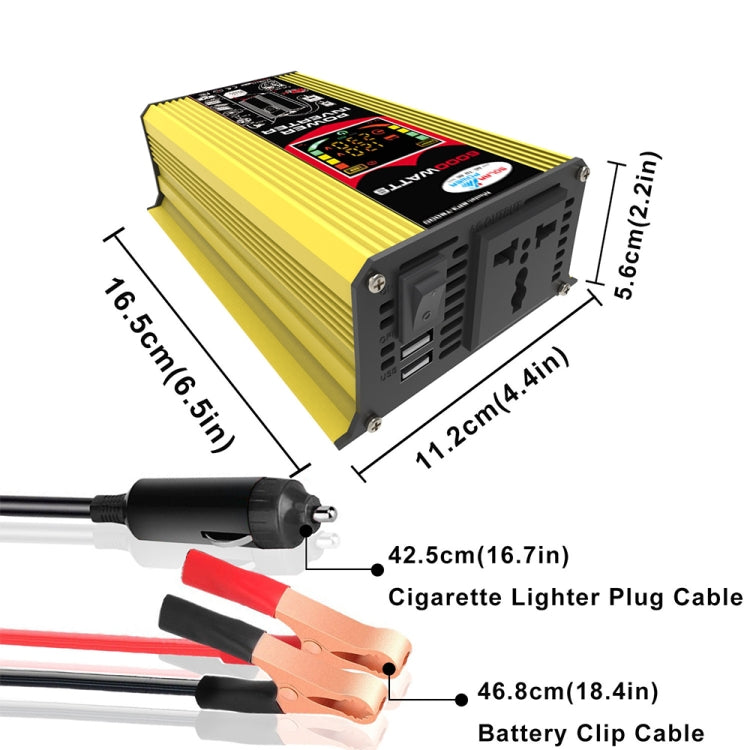 Tang 3 Generations Home Solar Generator Inverter+30A Controller+18W 12V Solar Panel, Specification: Yellow 12V To 220V - Modified Square Wave by PMC TechLife | Online Shopping South Africa | PMC TechLife | Buy Now Pay Later Mobicred