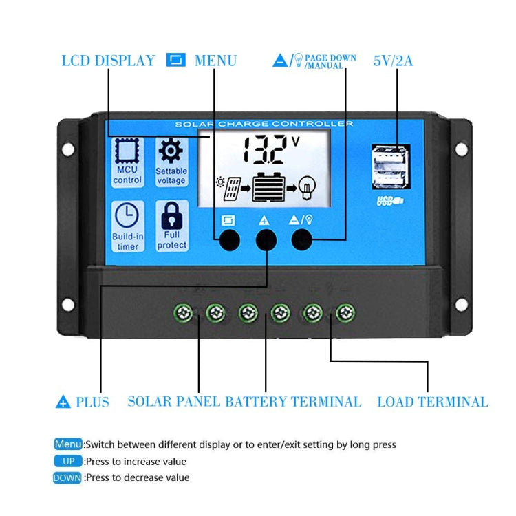 Solar Power System Inverter 30A Controller+18W 12V Solar Panel, Specification: Yellow 12V To 110V - Charger by PMC TechLife | Online Shopping South Africa | PMC TechLife | Buy Now Pay Later Mobicred