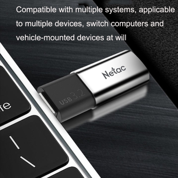 Netac US2 High-Speed Metal Capped Computer Car Mobile Solid State USB Flash Drives, Capacity: 128GB - USB Flash Drives by Netac | Online Shopping South Africa | PMC Jewellery | Buy Now Pay Later Mobicred