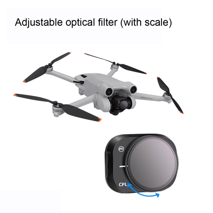 RCSTQ Aluminum Alloy Adjustable Filter Accessories for DJI Mini 3 Pro,Style: ND16 - Mavic Lens Filter by RCSTQ | Online Shopping South Africa | PMC Jewellery