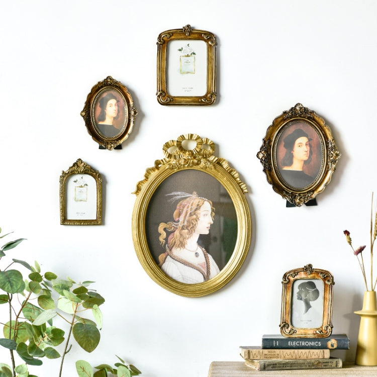 Retro Imitation Wood Home Decor Photo Frames, Spec: Arched-7 inches - Photo Albums & Photo Frames by PMC Jewellery | Online Shopping South Africa | PMC Jewellery