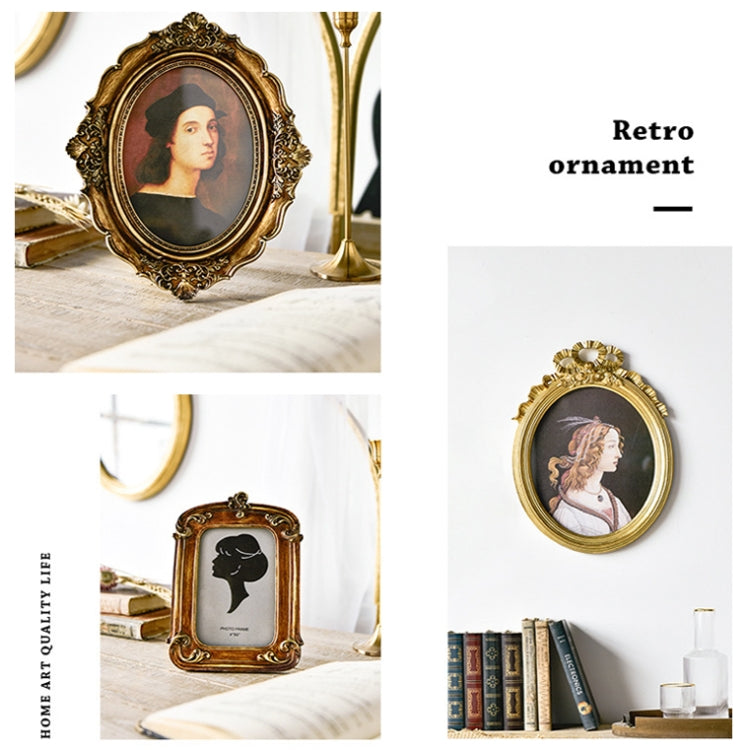 Retro Imitation Wood Home Decor Photo Frames, Spec: Arched-7 inches - Photo Albums & Photo Frames by PMC Jewellery | Online Shopping South Africa | PMC Jewellery