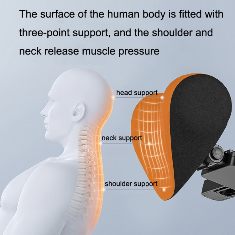 A09 Car Seat Headrest Memory Foam Comfortable Neck Pillow, Style: Without Stand (Orange) - Seat Accessories by PMC TechLife | Online Shopping South Africa | PMC TechLife | Buy Now Pay Later Mobicred