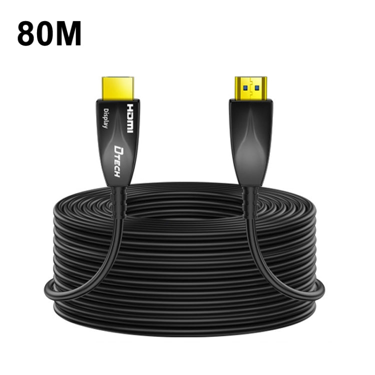 DTECH HDMI 2.0 Version Fiber Optical Line 4K 60Hz Large Screen TV Engineering Wiring, Length: 80m - free shipping - PMC Jewellery - Order now!