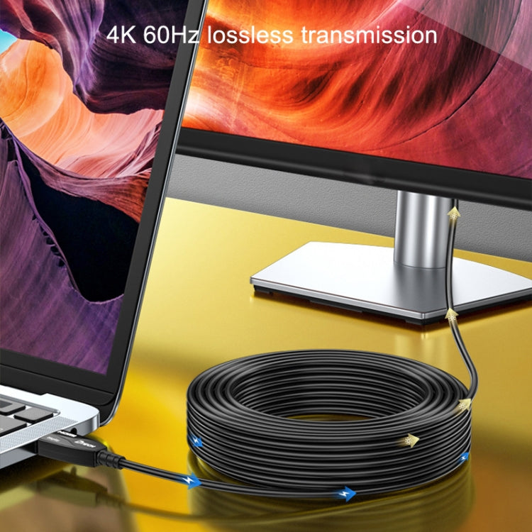 DTECH HDMI 2.0 Version Fiber Optical Line 4K 60Hz Large Screen TV Engineering Wiring, Length: 80m - free shipping - PMC Jewellery - Order now!