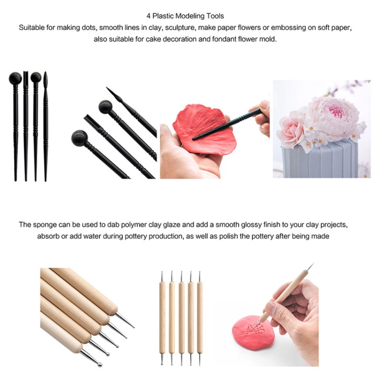 32 In 1 Pottery Tool Set Pottery Clay Stone Carving Knife DIY Clay Combination Tool - Burin &Cutting Knife by PMC TechLife | Online Shopping South Africa | PMC TechLife | Buy Now Pay Later Mobicred