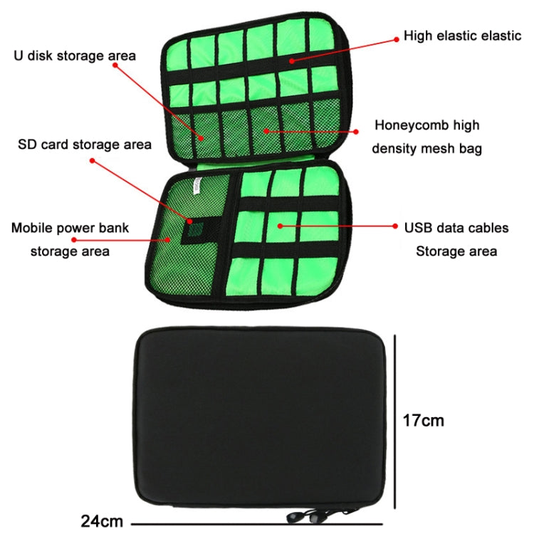 Multifunctional Portable Mobile Phone Digital Accessories U Disk Storage Bag, Color: Pink - Other by PMC TechLife | Online Shopping South Africa | PMC TechLife | Buy Now Pay Later Mobicred
