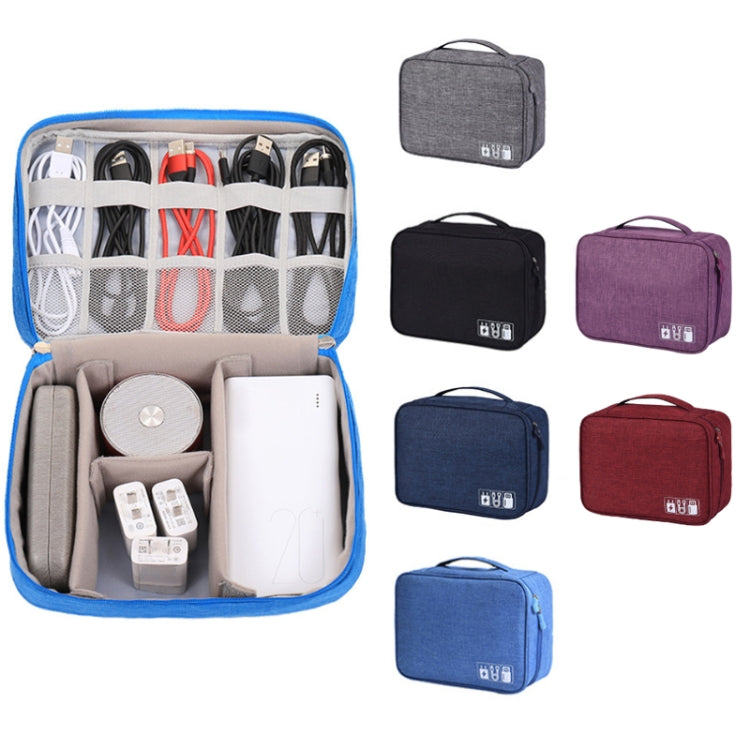 Multifunctional Cationic Digital U Disk Data Cable Storage Bag(Blue) - Other by PMC TechLife | Online Shopping South Africa | PMC TechLife | Buy Now Pay Later Mobicred