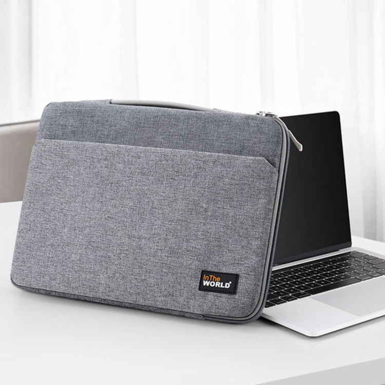 JRC Waterproof Laptop Tote Storage Bag, Size: 13.3 inches(Light Grey) - 13.3 inch by JRC | Online Shopping South Africa | PMC Jewellery | Buy Now Pay Later Mobicred