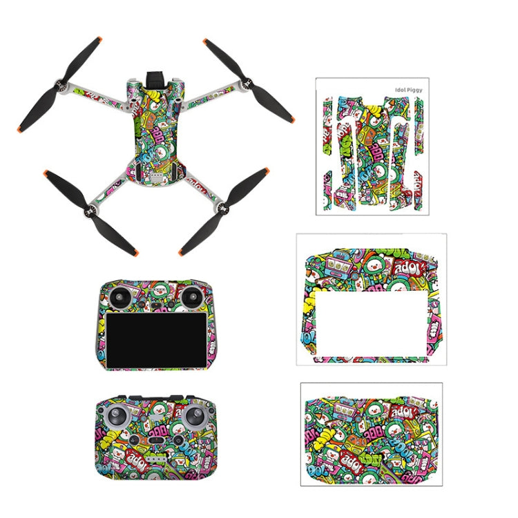Sunnylife Drone+Remote Control Protective Sticker For DJI Mini 3 Pro RC Version(Cute Pig) - Stickers by Sunnylife | Online Shopping South Africa | PMC Jewellery | Buy Now Pay Later Mobicred