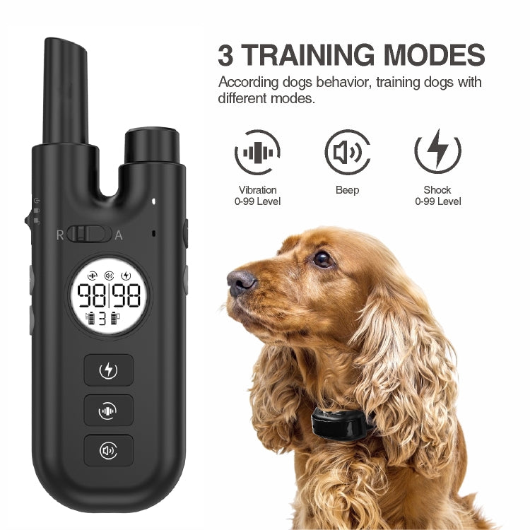 Intelligent Remote Control Dog Trainer Automatic Barking Stop Collar(White) - Training Aids by PMC Jewellery | Online Shopping South Africa | PMC Jewellery | Buy Now Pay Later Mobicred