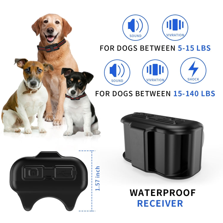 Electronic Dog Trainer Rechargeable Pet Remote Control Bark Stopper, Specification: 1 Drag 2 - Training Aids by PMC Jewellery | Online Shopping South Africa | PMC Jewellery | Buy Now Pay Later Mobicred