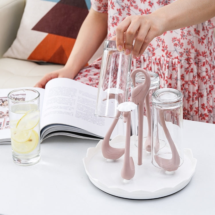 Home Portable Drainer Cup Holder With Rotatable Tray, Specification: Four Cups(Purple) - Shelf by PMC TechLife | Online Shopping South Africa | PMC TechLife | Buy Now Pay Later Mobicred