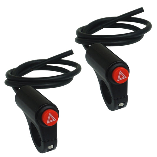 2PCS KG-037E Motorcycle Double Flash Warning Switch Retrofit Accessories - Signal Lights by PMC Jewellery | Online Shopping South Africa | PMC Jewellery | Buy Now Pay Later Mobicred