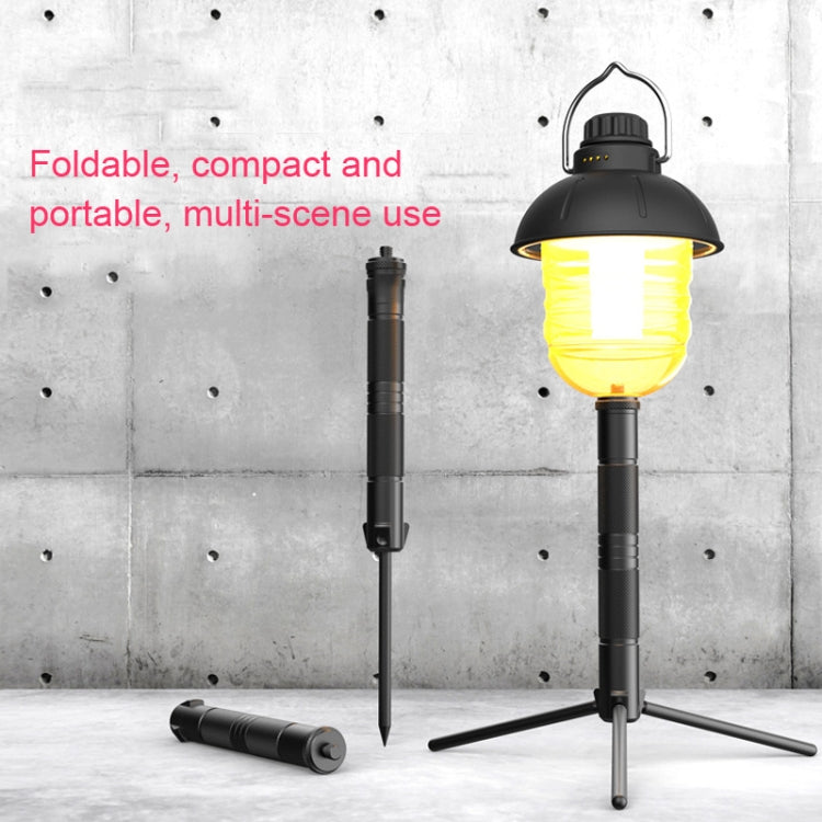 Foldable Portable Aluminum Alloy Tripod Light Stand Mobile Phone Live Tripod(Black) - Stand by PMC TechLife | Online Shopping South Africa | PMC TechLife | Buy Now Pay Later Mobicred