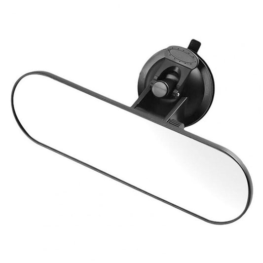 CZC-220 Car Strong Suction Cup Big Vision Flat Rearview Mirror(White Mirror) - Interior Mirrors by PMC Jewellery | Online Shopping South Africa | PMC Jewellery | Buy Now Pay Later Mobicred