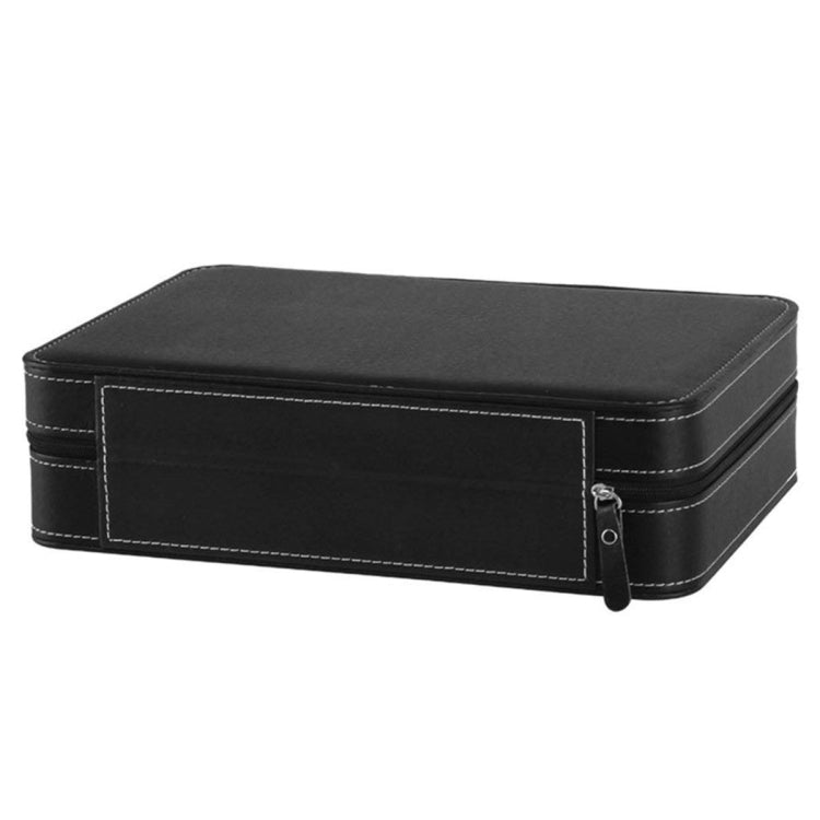 10 Bit Zipper Watch Box Storage Display Box PU Zipper Bag Watch Box(Black) - free shipping - PMC TechLife - Order now!