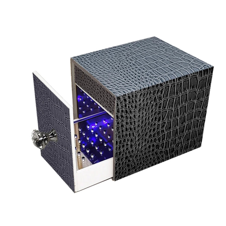 Dustproof Blue Light Disinfection Nail Polisher Storage Box(Black) - Nail Art Equipment by PMC Jewellery | Online Shopping South Africa | PMC Jewellery | Buy Now Pay Later Mobicred