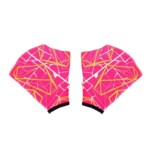 1Pair Unisex Frog Type Girdles Swimming Hand Fins, Size: M(Rose Red) - Swimming Fins & Diving Shoes by PMC Jewellery | Online Shopping South Africa | PMC Jewellery | Buy Now Pay Later Mobicred