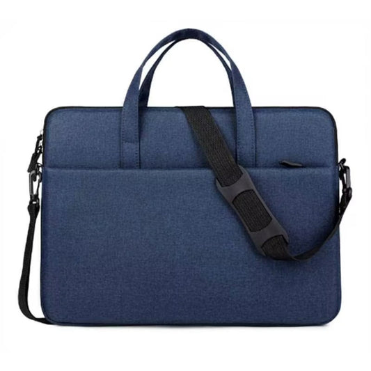 ST09 Portable Single-shoulder Laptop Bag, Size: 14.1-15.4 inches(Navy Cyan with Shoulder Strap) - 14.1 inch by PMC Jewellery | Online Shopping South Africa | PMC Jewellery | Buy Now Pay Later Mobicred