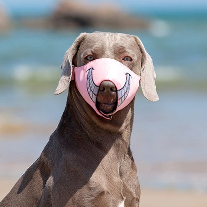 Cartoon Dog Mouth Cover Anti-Bite Nylon Dog Mask, Size: M(Pink) - Mouth Cover by PMC Jewellery | Online Shopping South Africa | PMC Jewellery