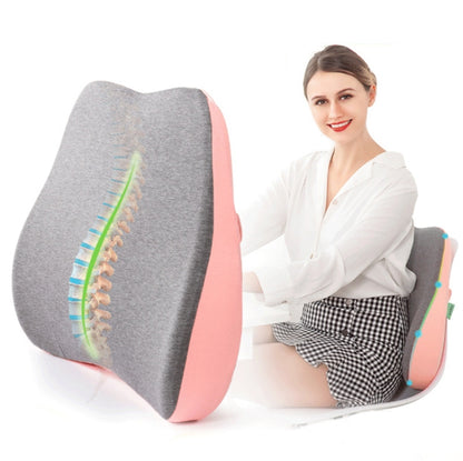 Memory Foam Lumbar Pillow Office Seat Lumbar Cushion(Tibetan) - Cushions & Pillows by PMC Jewellery | Online Shopping South Africa | PMC Jewellery | Buy Now Pay Later Mobicred