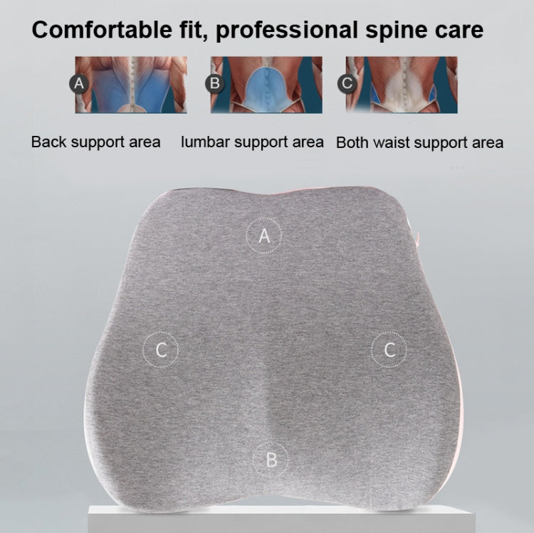 Memory Foam Lumbar Pillow Office Seat Lumbar Cushion(Lemon Yellow) - free shipping - PMC TechLife - Order now!