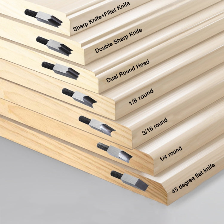 Adjustable Depth Woodworking Chamfering Planer, Specification: 1/8 Round Cutter Head - Wood Planers by PMc TechLife | Online Shopping South Africa | PMc TechLife | Buy Now Pay Later Mobicred