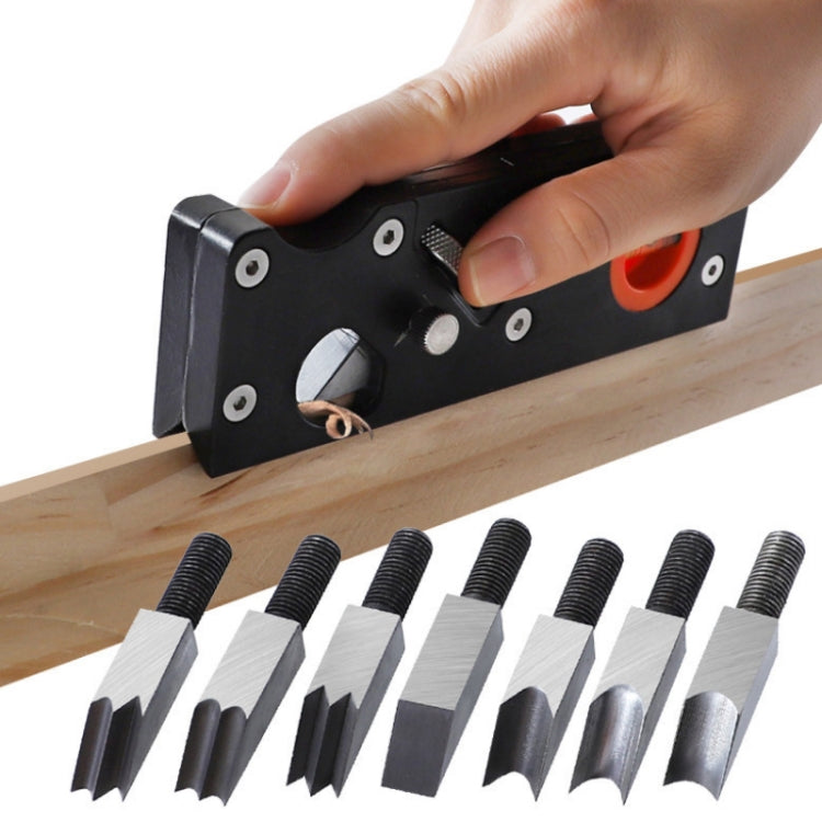 Adjustable Depth Woodworking Chamfering Planer, Specification: Double Sharp Head - Wood Planers by PMC TechLife | Online Shopping South Africa | PMC TechLife | Buy Now Pay Later Mobicred