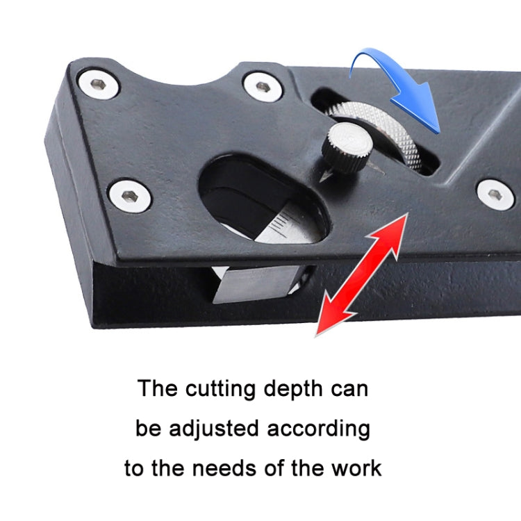 Adjustable Depth Woodworking Chamfering Planer, Specification: Dual Round Head - Wood Planers by PMC TechLife | Online Shopping South Africa | PMC TechLife