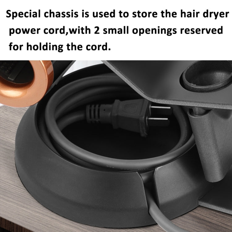 For Dyson Supersonic Hair Dryer Stand Holder With Cable Storage Function(Black Nickel) - Hair Dryers & Accessories by PMC Jewellery | Online Shopping South Africa | PMC Jewellery