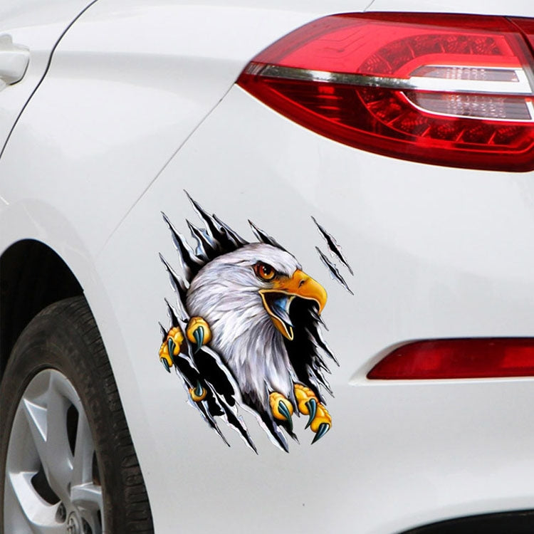 5PCS Tear Eagle 3D Car Sticker Scratch Covering Body Pull Flower Sticker, Style: Right (18x 24cm) - 3D Creative Stickers by PMC TechLife | Online Shopping South Africa | PMC TechLife