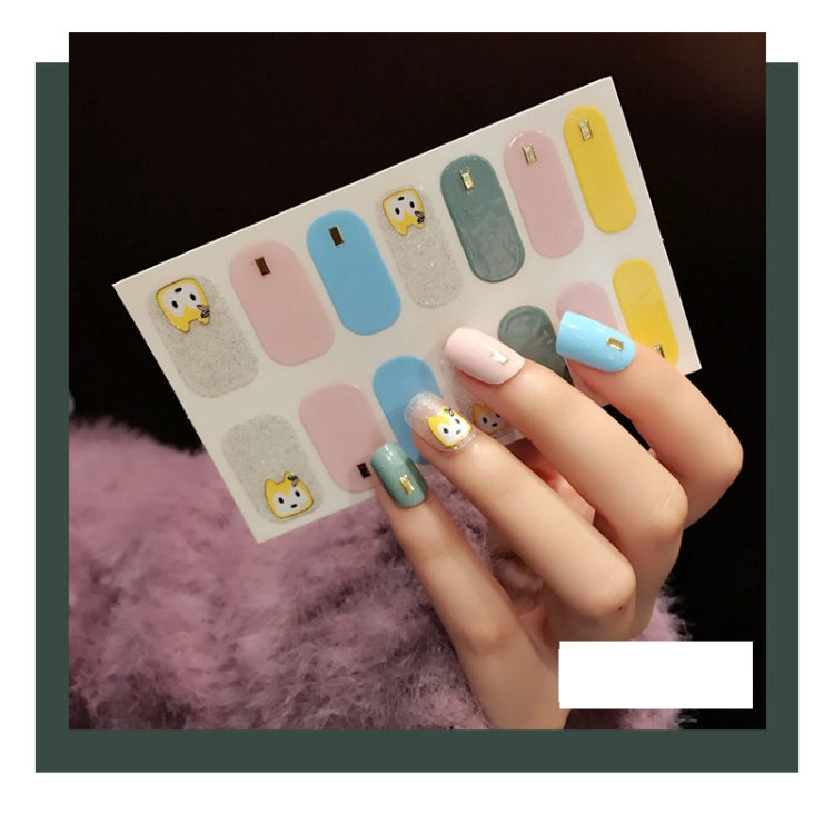 10 PCS 3D Hot Stamping Waterproof Nail Art Sticker(Z/A117) - Nail Stickers by PMC Jewellery | Online Shopping South Africa | PMC Jewellery | Buy Now Pay Later Mobicred