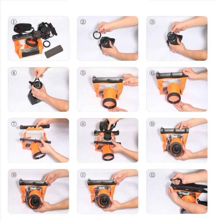 Tteoobl  20m Underwater Diving Camera Housing Case Pouch  Camera Waterproof Dry Bag, Size: M(Green) - free shipping - PMC TechLife - Order now!