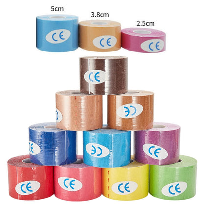 3 PCS Muscle Tape Physiotherapy Sports Tape Basketball Knee Bandage, Size: 3.8cm x 5m(White) - Kinesiology Tapes by PMC Jewellery | Online Shopping South Africa | PMC Jewellery