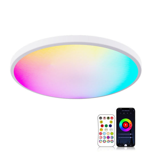 RGBCW Smart Graffiti App Voice Ceiling Light, Voltage: EU Standard 220V-240V(White Frame) - Smart Light Bulbs by PMC Jewellery | Online Shopping South Africa | PMC Jewellery | Buy Now Pay Later Mobicred