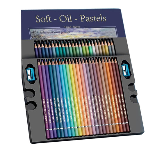 48 Colors Oily Bright Color Pencil Studio Special Set Morandi - Art Supplies by PMC Jewellery | Online Shopping South Africa | PMC Jewellery | Buy Now Pay Later Mobicred