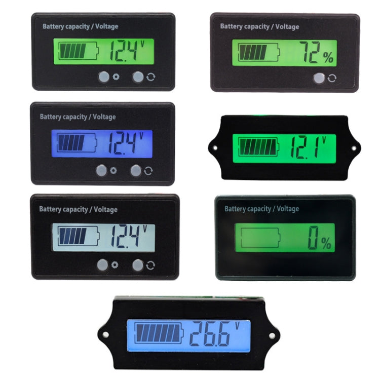 L6133 LCD Electric Motorcycle Power Display, Style: Internal Blue Backlight - Electrical Instruments by PMC TechLife | Online Shopping South Africa | PMC TechLife | Buy Now Pay Later Mobicred