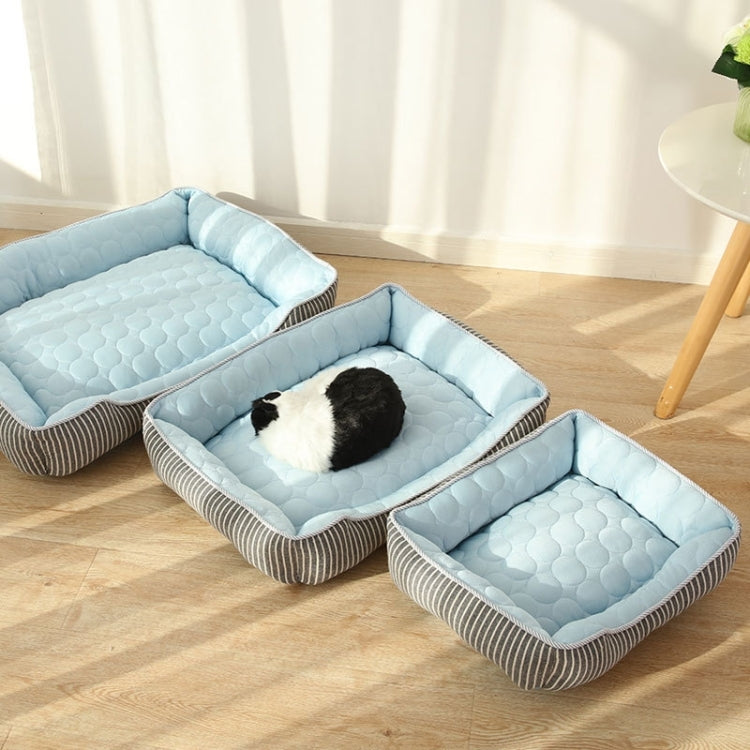 Summer Cold Feeling Dog Cat Kennel Ice Silk Cool Den L(Pink) - Beds by PMC TechLife | Online Shopping South Africa | PMC TechLife | Buy Now Pay Later Mobicred