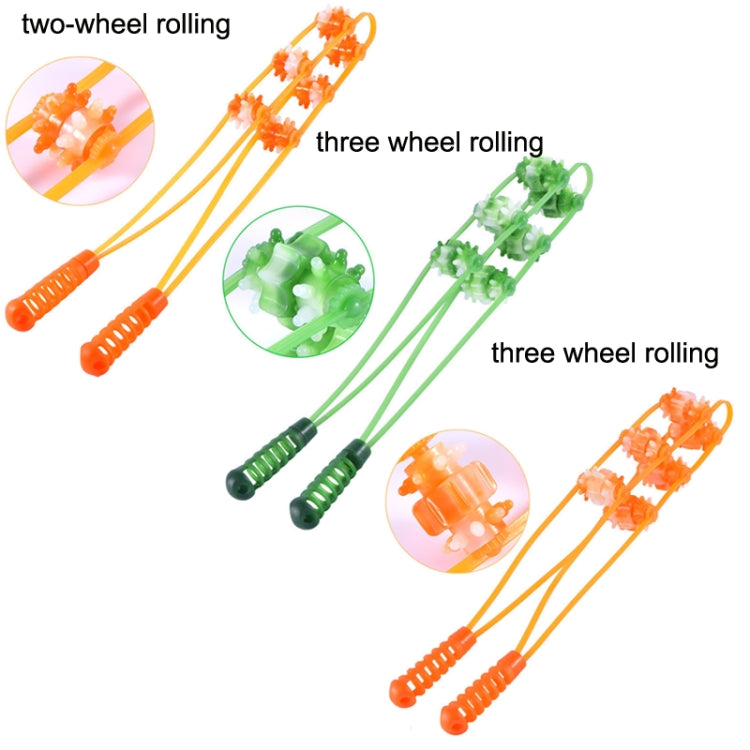 3PCS Plastic Back Puller Shoulder Waist Back Manual Roller Massager, Style: Three Wheels (Yellow) - free shipping - PMC TechLife - Order now!